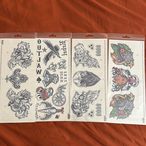 Bundle of Temporary Tattoos Great for Halloween - Picture 2 of 5